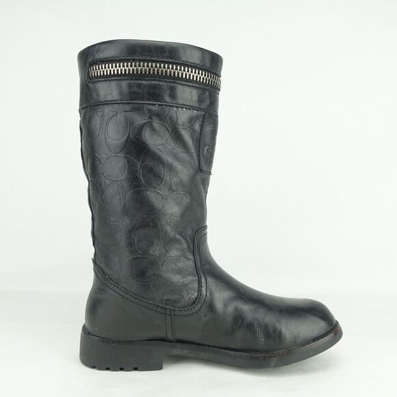 COACH Women Vinni Riding Boots 10" Size 6 B Leather A7567 - Picture 5 of 10